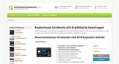 Desktop Screenshot of kostenlosesgirokonto.org